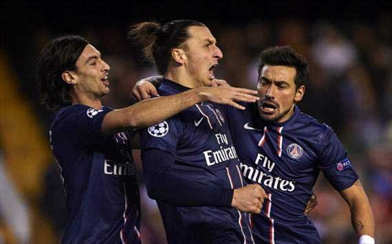 Valencia 1-2 Paris Saint-Germain: Ibrahimovic red mars impressive win