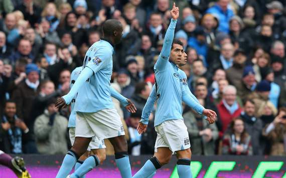 Manchester City 2-0 Chelsea: Yaya Toure & Tevez on target as hosts close gap on leaders United