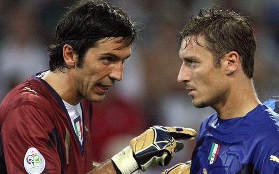 Totti goes down in history as Italy great - Buffon