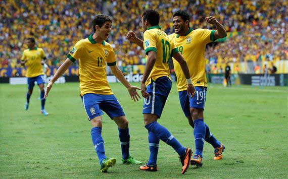 Brazil 3-0 Japan: Neymar volley opens Confederations Cup in style