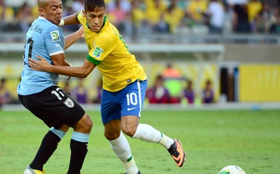 Brazil 2-1 Uruguay: Late Paulinho header books Confeds Cup final berth