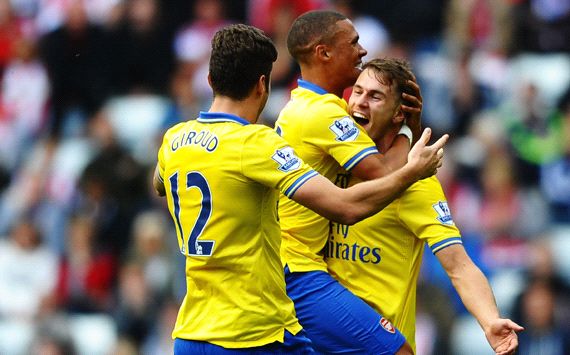 Sunderland 1-3 Arsenal: Ramsey doubles up as Ozil impresses on debut