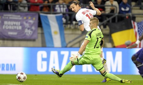 Zlatan Ibrahimovic hits four in Paris St-Germain romp against Anderlecht