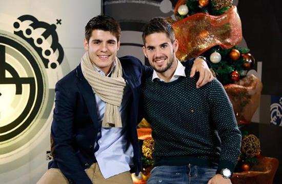 The Real Madrid players wish all their fans happy holidays.