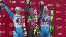 Shiffrin retains World Cup slalom title