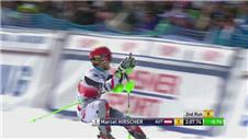 Marcel Hirscher wins the men's slalom in Lenzerheide