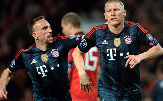Manchester United 1-1 Bayern Munich: Schweinsteiger hands holders the advantage despite late dismissal