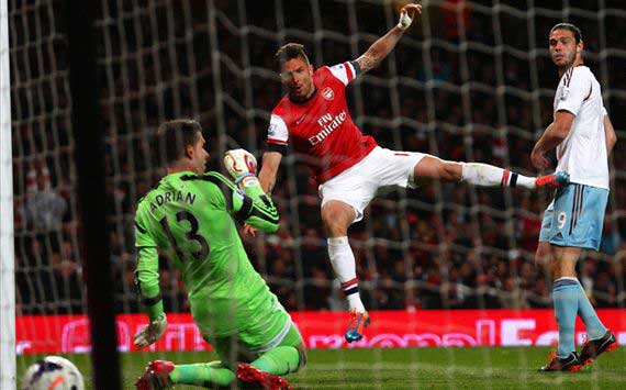 Arsenal 3-1 West Ham: Giroud & Podolski inspire Gunners comeback
