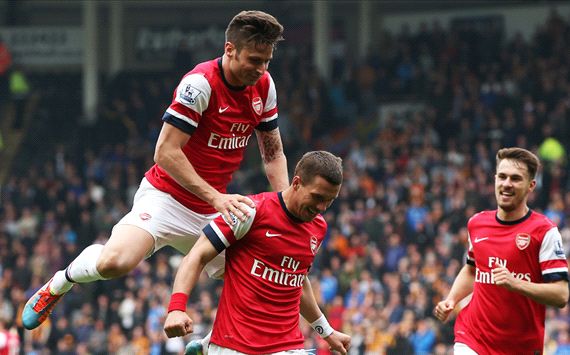 Hull City 0-3 Arsenal: Podolski double tightens Gunners' grip on fourth place