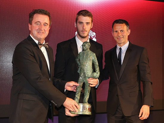 David de Gea does the double as Manchester United goalkeeper is named club's player of the year by players and supporters