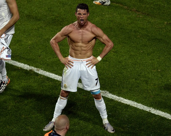 Cristiano Ronaldo's Shirtless Champions League Celebration May Have Been A Movie Stunt