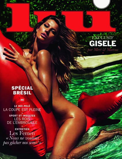 Brazil's GOAL-den girl: Model Gisele Bundchen sizzles in sexy new nude Lui photoshoot