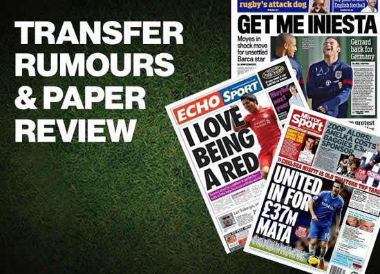Transfer rumours and paper review – Sunday, June 1