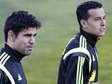 Del Bosque pairs Pedro and Diego Costa in attack - Double trouble 