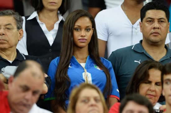 WAG Fanny Neguesha stole the show in the stands
