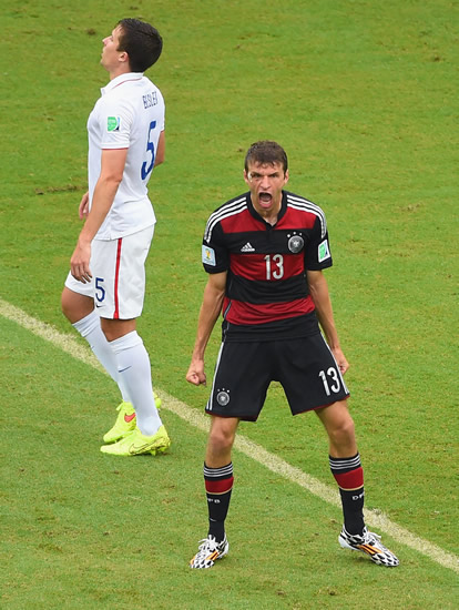 USA 0 : 1 Germany - Muller shares golden boot lead