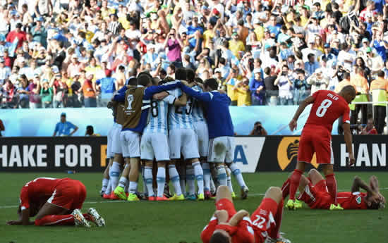 Argentina 1 : 0 Switzerland - Late Di Maria winner sinks Swiss