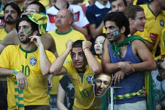 Brazil fans crushed by 7-1 loss to Germany