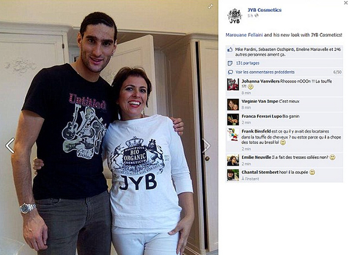 Marouane Fellaini ditches famous afro for tighter look, the world weeps