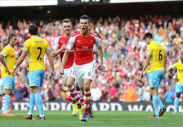 Arsenal 2-1 Crystal Palace: Ramsey bags late winner for relieved Gunners