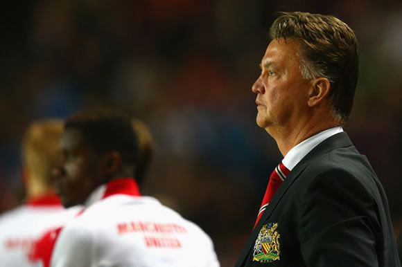 Cracking up already! Walls are crashing down on Louis van Gaal's Old Trafford rebuild