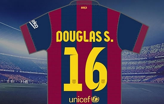 Douglas will wear 16 for Barca