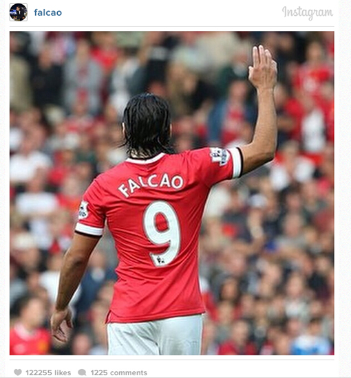 'Very happy with my debut!’ Radamel Falcao posts to Instagram after 1st game for Manchester United