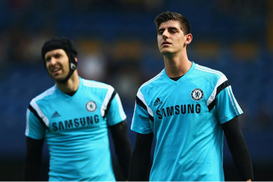 It's all rosy in the Chelsea camp between Courtois and Cech