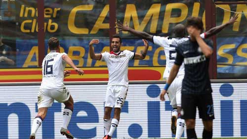 Inter stunned by ebullient Cagliari