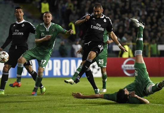 Ludogorets 1-2 Real Madrid: Benzema saves Blancos from the bench