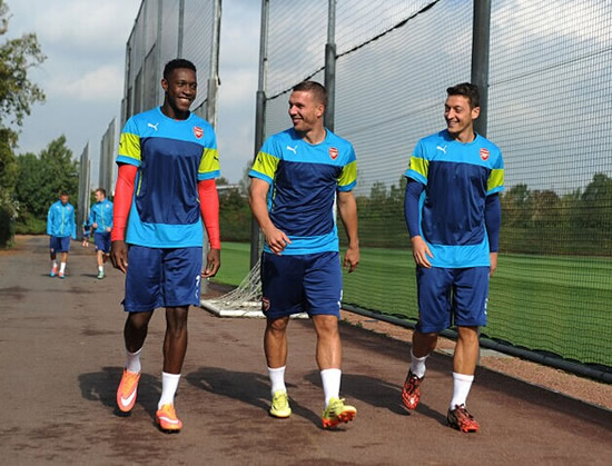 Lukas Podolski posts picture of Danny Welbeck as a skinny Homer Simpson