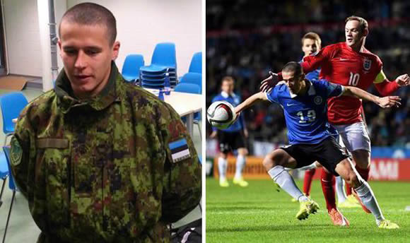 Estonia star Artur Pikk soldiers on as he resumes national service after England game