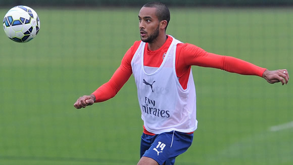 Arsenal winger Theo Walcott is training after 10 months out with knee injury