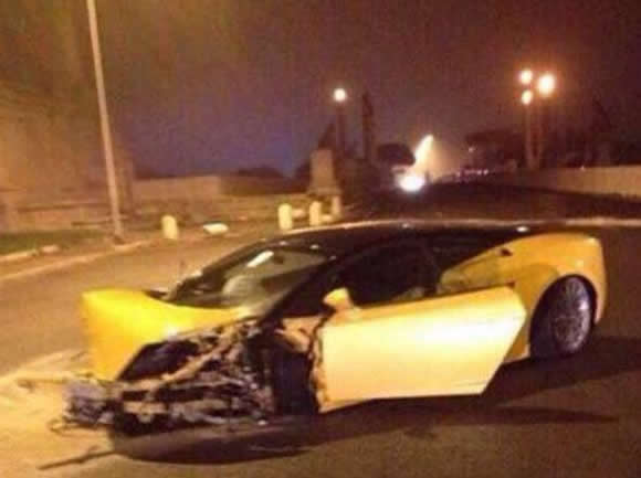 Lazio’s teenager striker Keita Balde Diao writes off his Lamborghini in a car accident