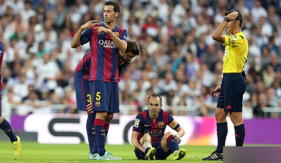 Iniesta injury blow for Barca