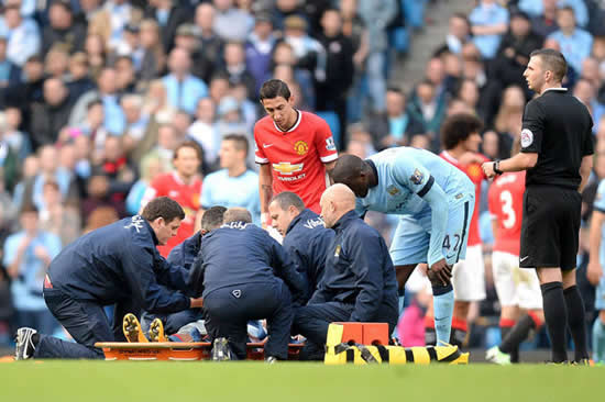 SNAPPED: Marcos Rojo suffers horror shoulder injury in Manchester derby
