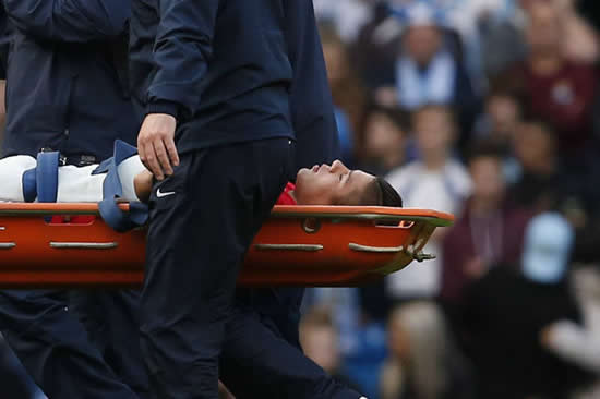 SNAPPED: Marcos Rojo suffers horror shoulder injury in Manchester derby