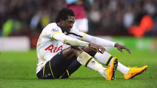 Adebayor blasts Spurs fans, says it would be better to play away