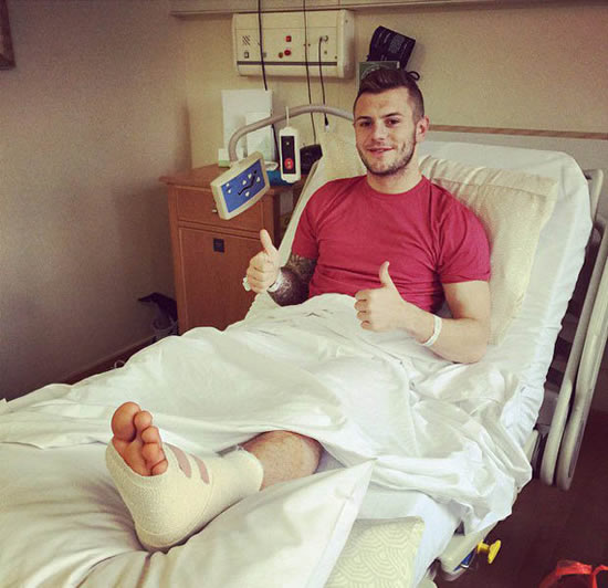 Arsenal's Jack Wilshere vows to come back stronger after undergoing ankle surgery