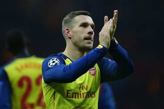 Roma and Inter Milan to battle it out for unhappy Arsenal striker Lukas Podolski