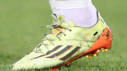 Bastian Schweinsteiger suggests he's done with Sarah Brandner by blacking out her name on his boots