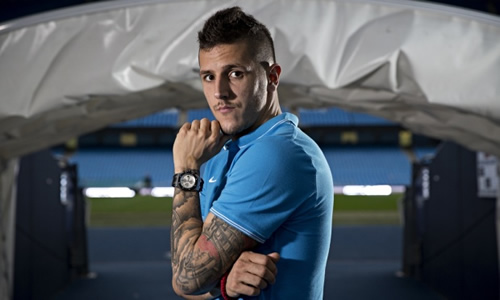 Manchester City's Stevan Jovetic left out of Champions League squad
