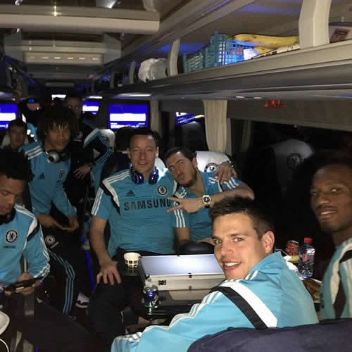 Didier Drogba shares Chelsea team bus snap after Villa victory