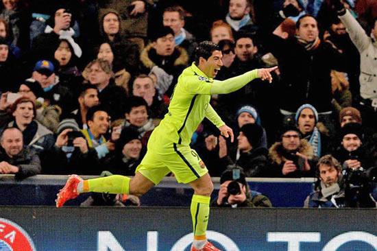 Manuel Pellegrini blasts Man City players after Luis Suarez inspires Barca bashing