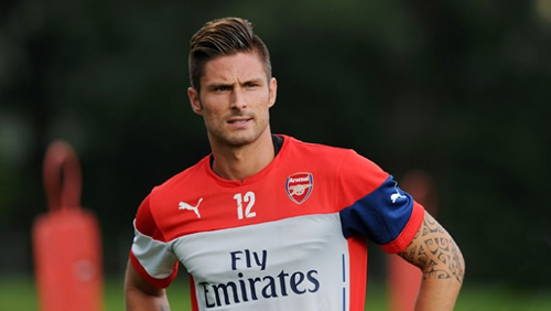 Olivier Giroud 'embarrassed' about his Arsenal display