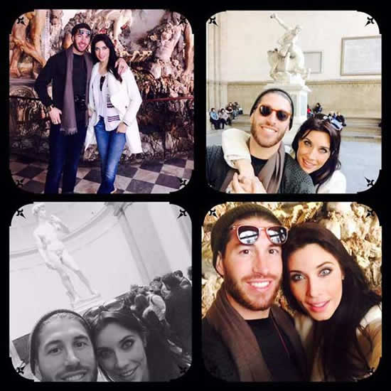 Sergio Ramos and Pilar Rubio on romantic trip