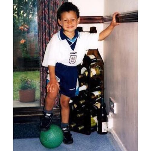 Arsenal's Alex Oxlade-Chamberlain in his first football kit
