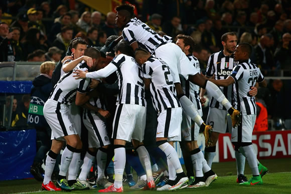 Borussia Dortmund 0 - 3 Juventus (agg 1-5): Tevez leads Juve into last eight