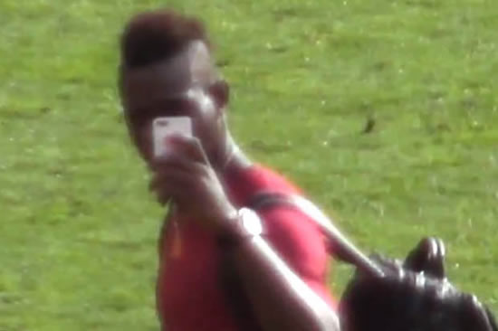 Liverpool star Mario Balotelli SWEARS at Manchester United fans