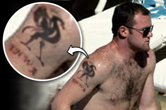 Wayne Rooney gets Liverbird TATTOO after losing bet with Liverpool pals